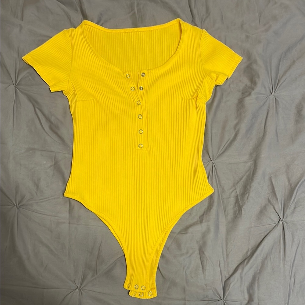 Women’s Yellow One Piece Bodysuit